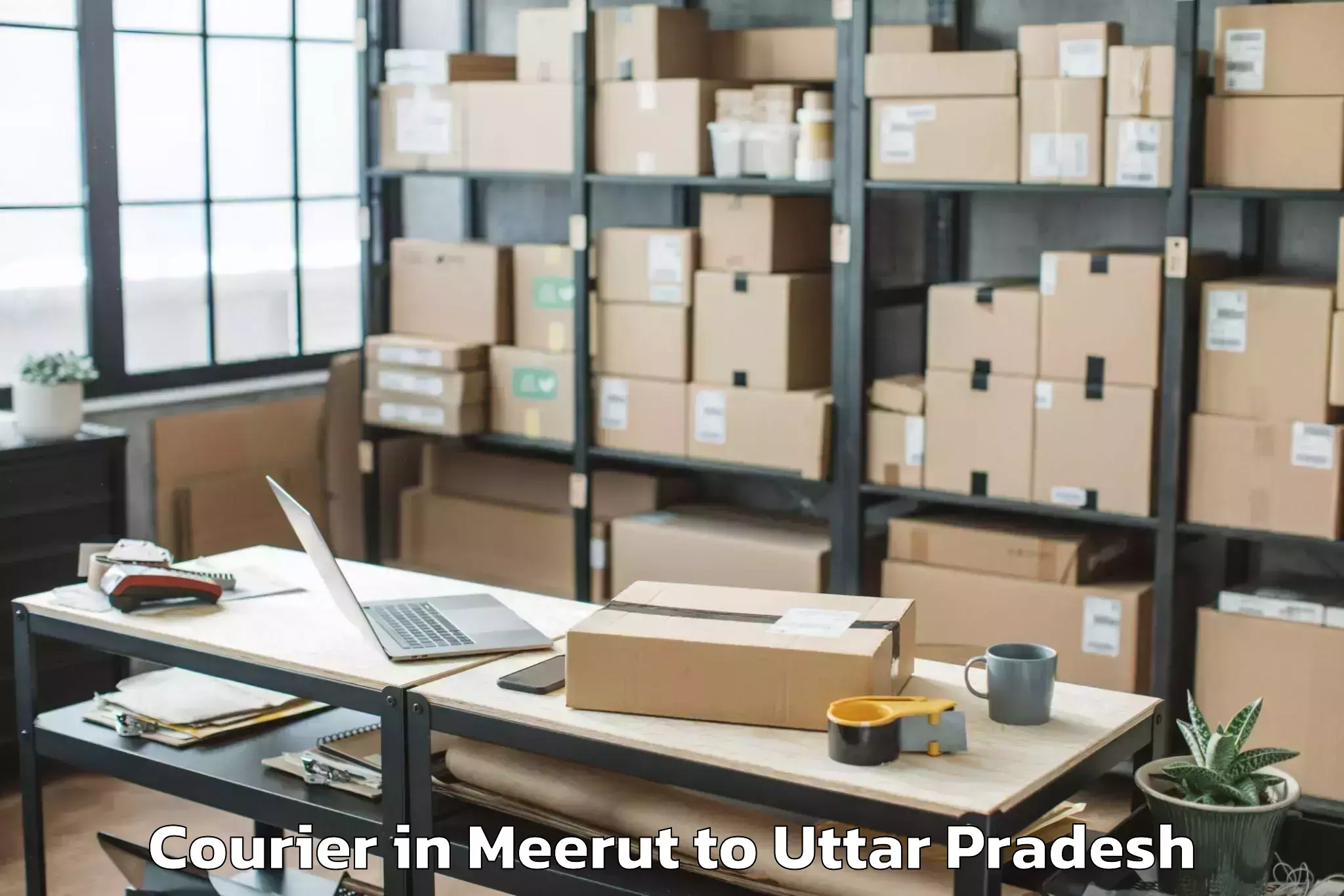 Efficient Meerut to Bharwari Courier